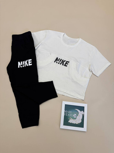 خرید ست کراپ و شلوارک زنانه اسپرت