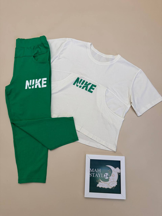 خرید کراپ و شلوارک برمودا اسپرت زنانه پنبه لاکرا