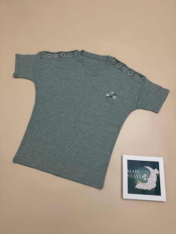 تیشرت زنانه کبریتی مناسب پاییز نرم و لطیف