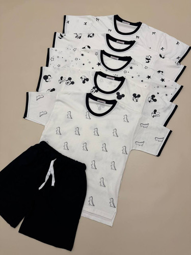 خرید ست تیشرت و شورتک زنانه فانتزی نخ پنبه اعلا