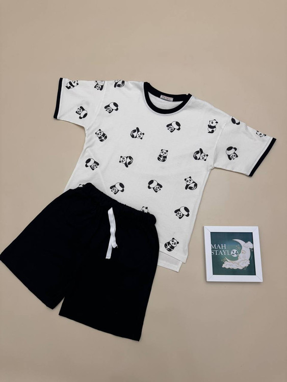 خرید تیشرت و شورتک زنانه نخ پنبه با طرح های خاص