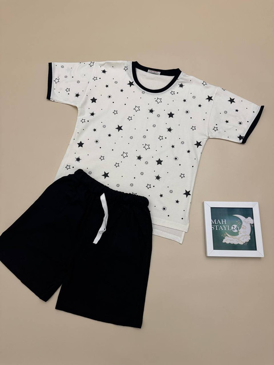 ست تیشرت و شورتک زنانه نخ پنبه اعلا