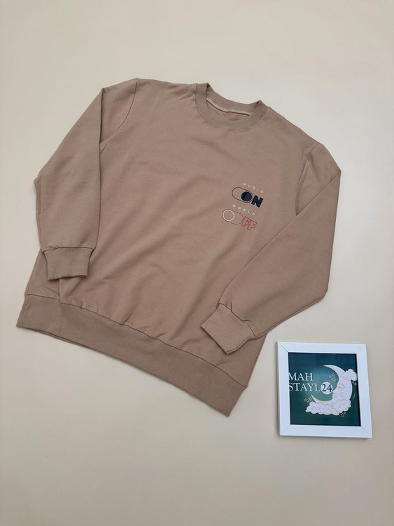 لباس گرم زنانه با طراحی خاص MUSIC ON WORLD OFF