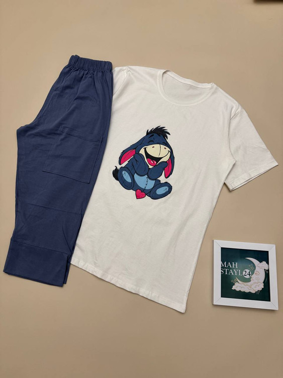 تیشرت زنانه طرح جیگر چاپ شخصیت کارتونی Winnie the Pooh، نخ پنبه اعلا