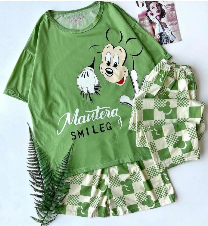 لباس خواب سه تیکه وارداتی