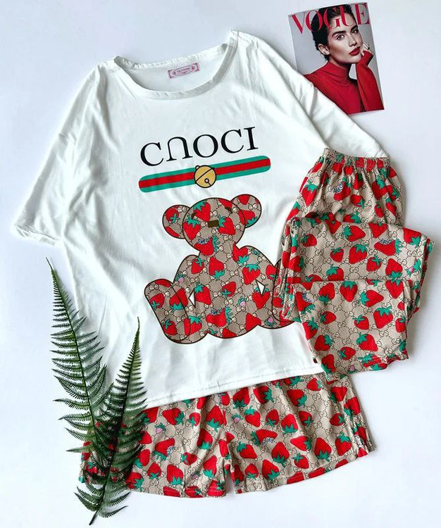 ست سه تیکه وارداتی گیاهی زنانه