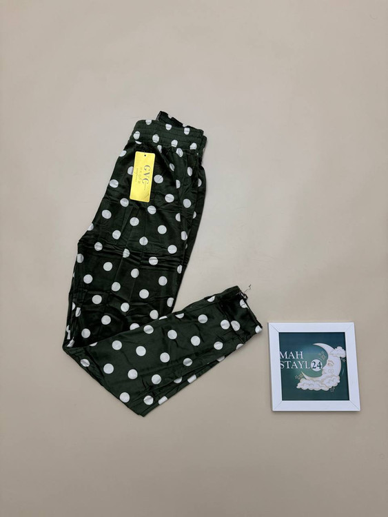 شلوار زنانه مخمل خال خالی