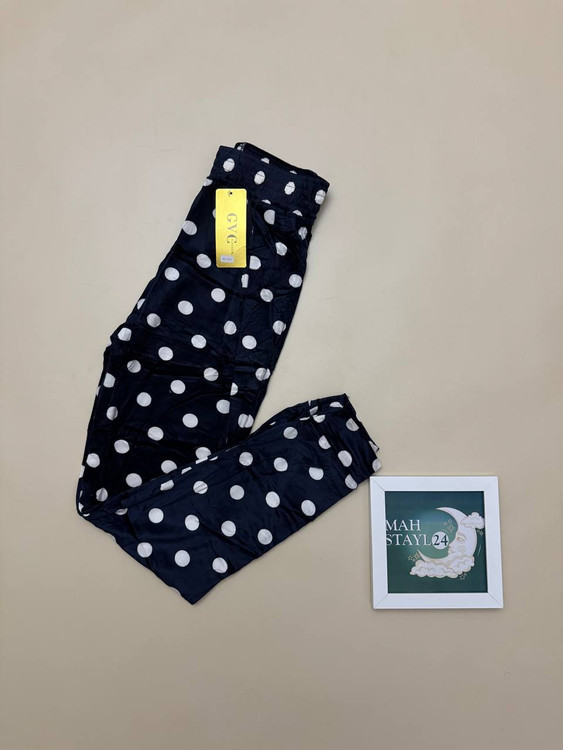 شلوار مخمل زنانه طرح خال خالی اعلا