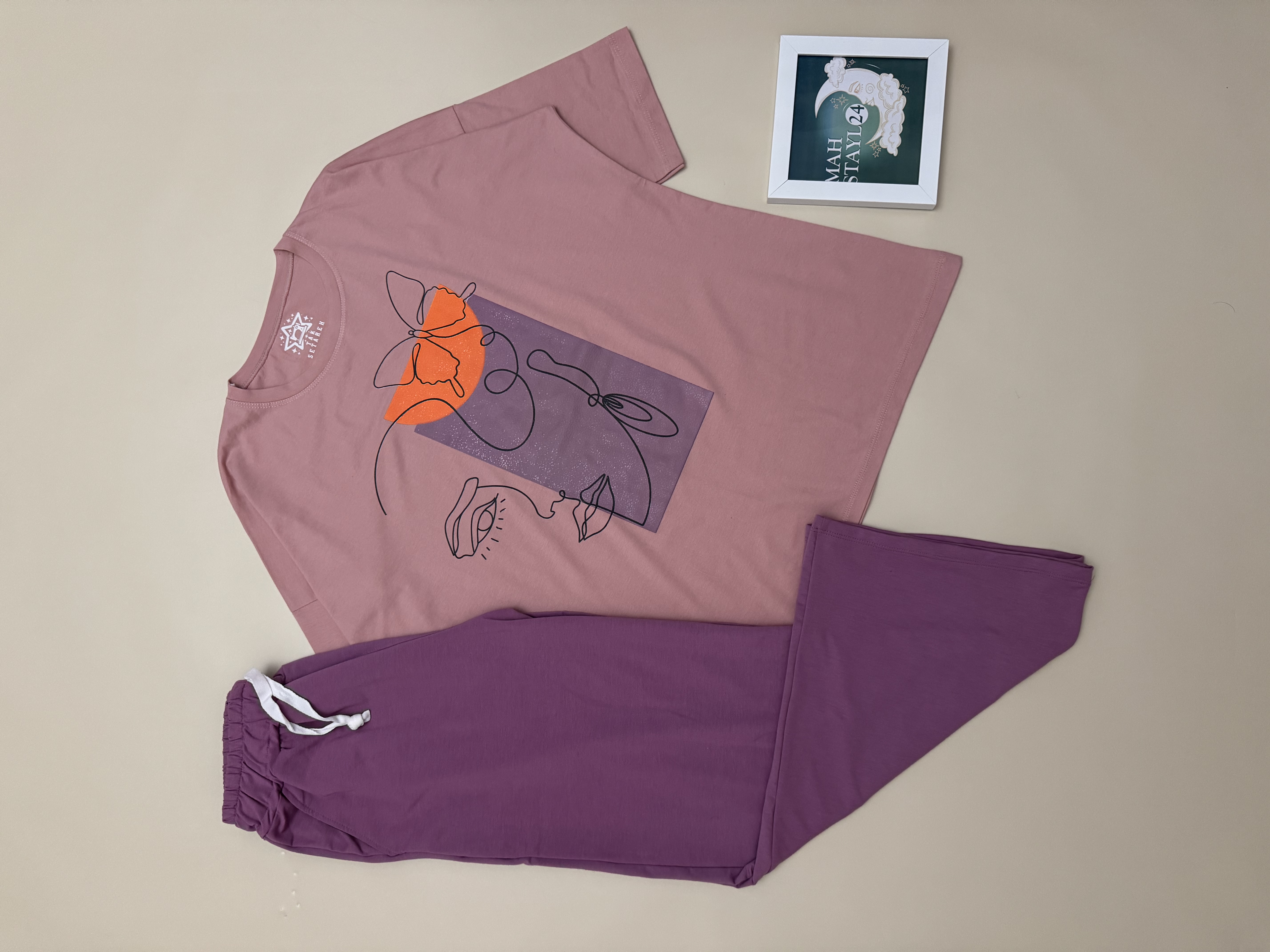 ست لانگ و شلوار بگ گلکسی زنانه با استایل خاص