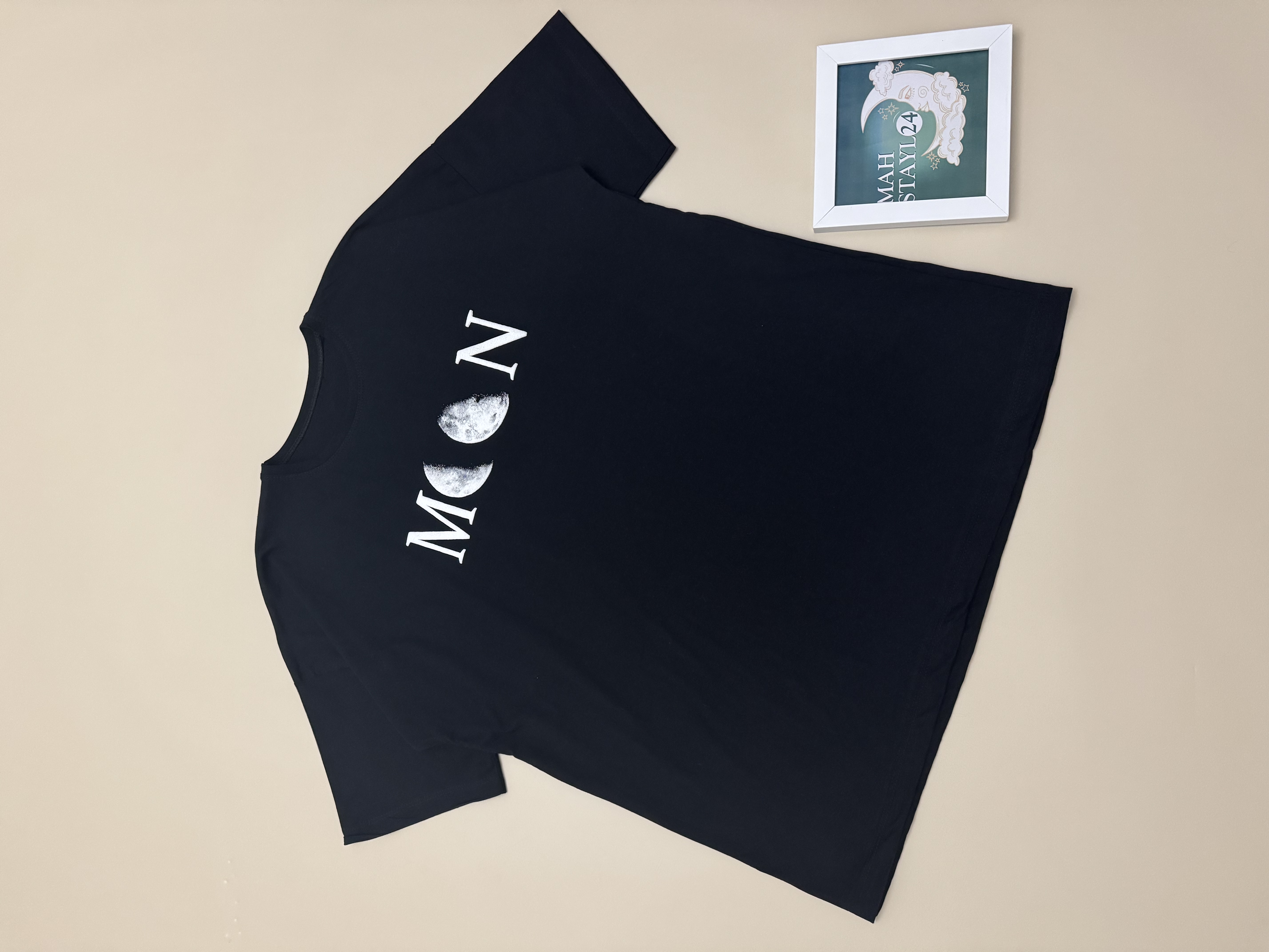 تیشرت سوپر لانگ لش تمام پنبه چاپ پفکی